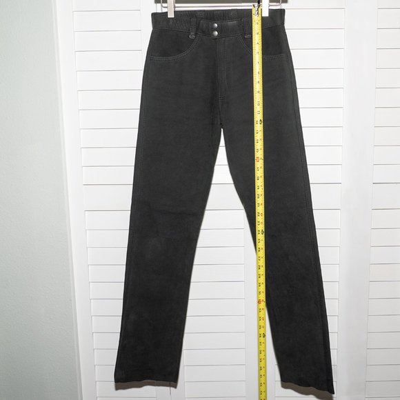 High-quality unworn black leather pants size XS. - Picture 13 of 16